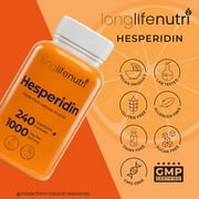 Hesperidin 1000mg for Cardiovascular Health, 4-Month Supply, Made in USA