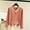 Pink, variant on Womens V-Neck Thermal Shirts Color Block Casual Basic Pullovers Long Sleeve Fleece Lined Undershirt Ultra Soft Base Layer Tops