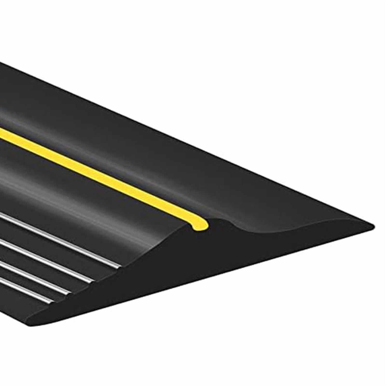 2X Universal Garage Door Bottom Threshold Seal Strip Weatherproof Rubber (10Ft, Black)