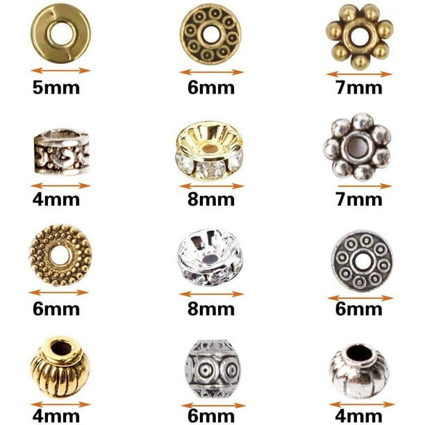 Necklace charm shop spacers