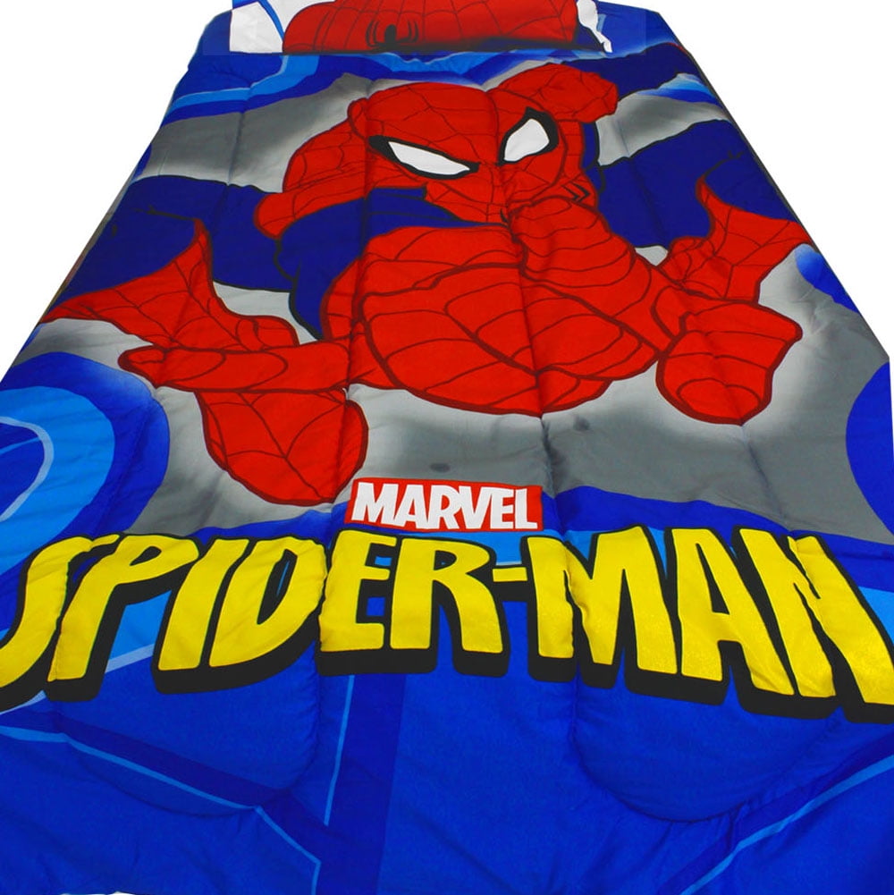 Marvel Comics Spiderman TwinFull Comforter Bold SpiderMan Bedding