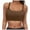 Brown, variant on Ierhent Swim Top Women's and Women's Plus Tiered Ruffle Tankini Top(Brown,S)