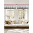thumbnail image 3 of Pink Grey Gradient Backdrop Window Valance, Blurry Hazy Color 2 Pack Decorative Curtain for Small Windows, Light Filtering Valance with 3” Rod Pocket, 54"W x 18"L, 3 of 9