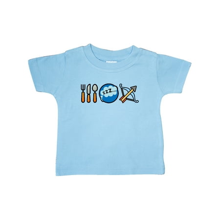 

Inktastic Eat Sleep Archery Bowhunting Gift Baby Boy or Baby Girl T-Shirt