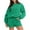 Green, variant on Naughtyhood Women 2 Piece Outfits Hoodie Short Set Oversized Sweatshirt Shorts Sweatsuit Fall Clothes