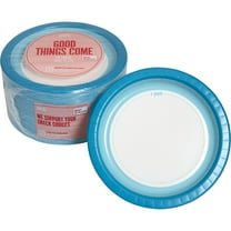 Staples Perk Heavy-Weight Paper Plates 10 Blue/White 125 PK54330