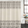 thumbnail image 3 of Beige Black Boho Waterproof Fabric Shower Curtain,Vintage Ethnic Tribe Abstract Art Waterproof Fabric Shower Curtain for Bathroom Curtains Bathtubs Hotel Shower Curtains with 12 Hooks Small 36x78in, 3 of 8
