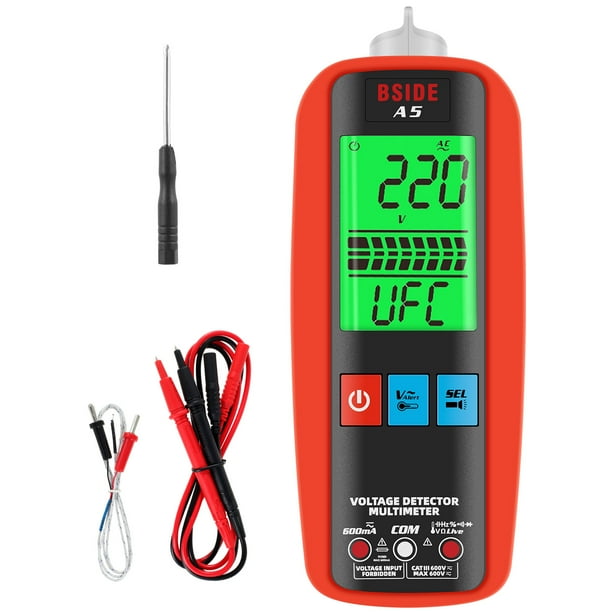 Digital Multimeter 6000 Counts AC DC Voltage Tester with LCD