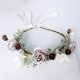 thumbnail image 1 of Diadema de guirnalda Tocado de novia Tocado retro de Bohemia Turismo Vacaciones Tocado de guirnalda artificial, 1 of 6