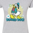 thumbnail image 3 of Disney - Donald Duck  - Juniors Fitted Graphic T-Shirt, 3 of 5