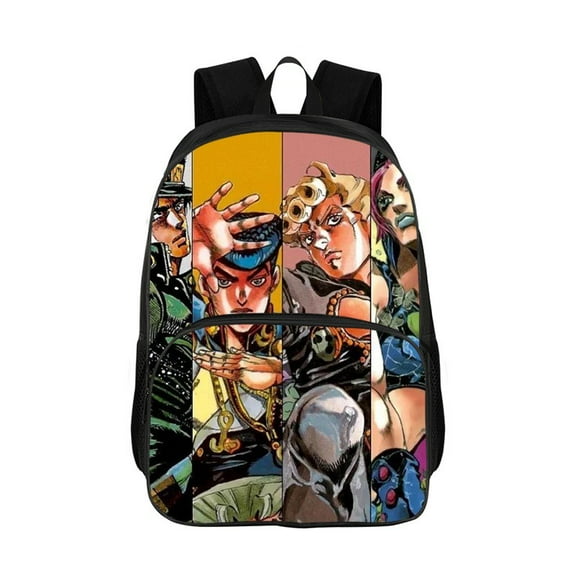 JOJO's Bizarre Adventure 16-inch patch bag printed backpack