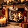 thumbnail image 5 of Christmas Stocking Cash & Treat Holder Ornament, Christmas Money Holder Ornaments, Christmas Decoration, Christmas Gift for Kiddo Adults (Angle), 5 of 6
