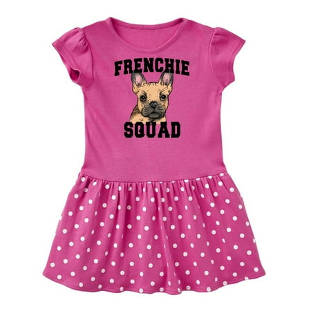 

Inktastic Cute French Bulldog Frenchie Squad Gift Baby Girl Dress