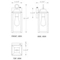 thumbnail image 6 of C Cattleya 2-Pack 1-Light Matte Black Dusk to Dawn Outdoor Wall Lantern Sconce (E26), 6 of 8