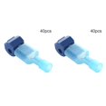 thumbnail image 2 of facefd Wire Terminal Crimp Quick Snal Wire Connector Cable Electrical Wire Connector Kit, 20pcs Blue 40pcs 2Set, 2 of 6