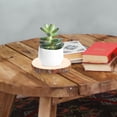 thumbnail image 3 of 2 soportes de madera para plantas, plato redondo para decoración del hogar, pedestal rústico multifuncional para centros de mesa de bodas y fiestas (8 cm, 11 cm), 3 of 8