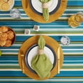 thumbnail image 5 of DII Collection de Dessus de Table d'Intérieur/extérieur Multi-Usages, Lavable en Machine, Rayé, Nappe, 60" Ronde w/Zipper, Imprimé de Plage, 5 of 5