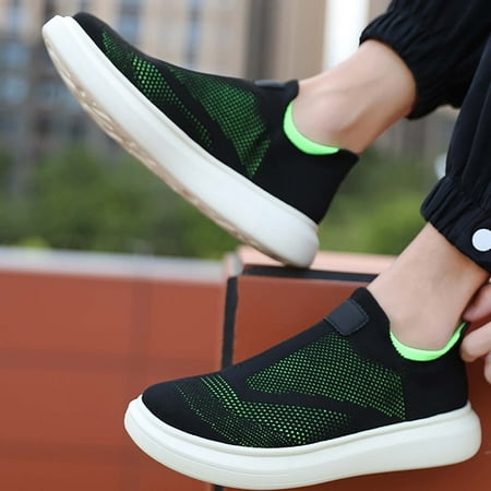 

2022 Women s Spring And Summer Color Blocking Large Outdoor Walking Flying Weaving Mesh Sneakers