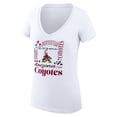 thumbnail image 2 of Women's G-III 4Her by Carl Banks White Arizona Coyotes Super-Slim Fit Lightweight Collage Team Graphic T-Shirt, 2 of 3