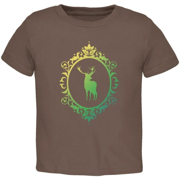Deer Silhouette Brown Toddler T-Shirt - 2T