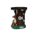 thumbnail image 4 of Solar Elk Statue Stump Plant Stand, 4 of 4
