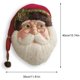 thumbnail image 5 of Corona navideña de Papá Noel, corona de Papá Noel, pieza de pared con lazo y sombrero, decoraciones navideñas para árbol de Navidad, adornos colgantes para ventanas del hogar, decoración navideña de 15,74 pulgadas Sincero Electrónica, 5 of 5