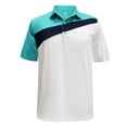 thumbnail image 1 of Monterey Club Men's Aero Colorblock Golf Polo Shirt #1125, 1 of 2