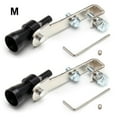 thumbnail image 2 of Youkk 2 X Silencieux à Soufflet avec Roue Ver, Superchargeur, Sifflet Antibruit, Embout de Silencieux, Valve de Arrêt pour Voiture, Sifflet Antibruit, Simulateur de Roue Ver, Voiture Noire m, 2 of 9