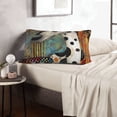thumbnail image 6 of Salouo Abstract Dalmatian Art Print Print Pillow Case Cover,Wrinkle-Free Bed Pillow Cover Pack of 1 Home Decor Fade-Resistant and Stain-Resistant ,Pillows Not Included -16"x24", 6 of 8