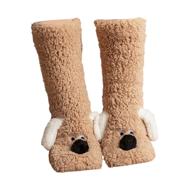 Calcetines suaves para mujer Yinane de invierno Con agarre antideslizante 42cm x 11cm