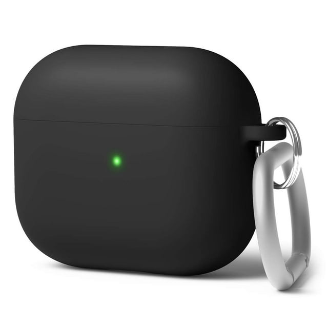 Funda Elago Liquid Hybrid para AirPods de tercera generación con llavero, color negro