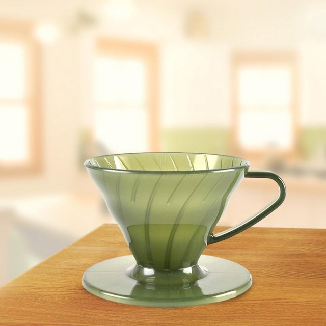 Taza de filtro de goteo cónico con mango de baristas, soporte para elaboración de cerveza reutilizable para la filtración de té, accesorios para taza C Macarena Taza de gotero de café