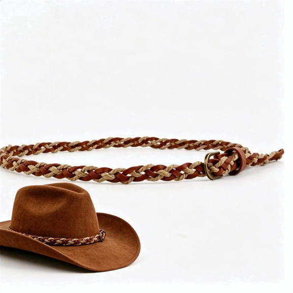 Leather Hat Bands for Cowboy Hats Men Women Cowboy Bands for Leather (25 In)