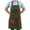 Green, variant on BBQ Butler Grilling Apron - Premium Waxed Canvas Apron - Deluxe Leather