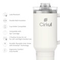 thumbnail image 3 of Vaso Tumbler Cirkul 1.2L con Asa de Acero Inoxidable Perlado, 3 of 9