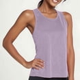 thumbnail image 2 of Camiseta deportiva lisa para mujer: cordón ajustable en la espalda, malla transpirable, top de yoga, diseño en forma de L, cuello redondo, ropa deportiva de verano, poliéster., 2 of 6