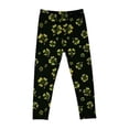 thumbnail image 7 of Avrnliq Generic Girls St. Patrick's Day Green Clover Leggings with Gold Outline, Stretch Fabric, Size 110-150 for 2-10 Years Old Kids' Festive Daily Wear,Size 6 T, 7 of 7