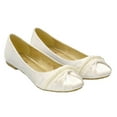 thumbnail image 3 of XY London Womens Pearly Bridal Ballerina Flats, 3 of 4