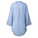 thumbnail image 5 of Camisa larga con botones sueltos para mujer, vestido de algodón para mujer, camisetas casuales, camiseta, blusa Fridja  hj269, 5 of 5