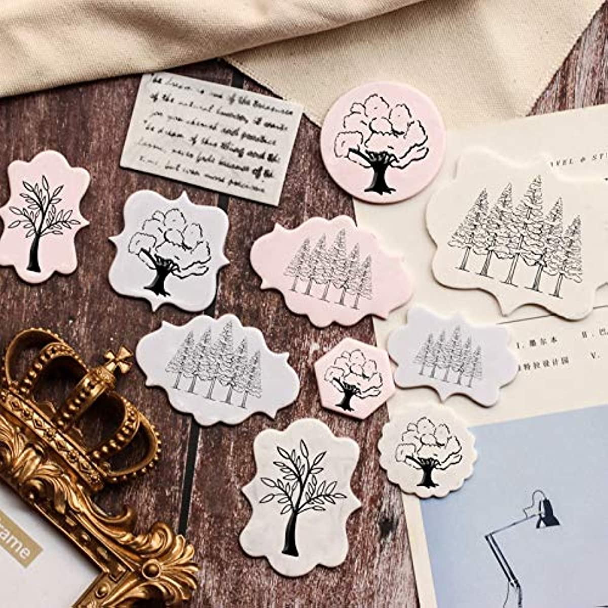 PGXZ2KL Kwan Crafts Tree Clear Stamps for Card Making Decoration and DIY  Scrapbooking