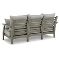 thumbnail image 3 of Bowery Hill Contemporary Outdoor Fabric Sofa with Cushion in Gray, 3 of 8