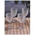 thumbnail image 4 of Acrylic Diamond Cut Wine Glass - Clear 12 oz. Set of 4, 4 of 5