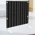 thumbnail image 4 of CRILSTYLEO 2Pcs White Adjustable Pegboard Desk Mount for Office with Sturdy Support and Easy Installation, 4 of 8
