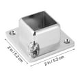 thumbnail image 2 of Luxshiny 2Ud Colgante De Acero Inoxidable Plata Para Closet Y Exhibición, 2 of 6