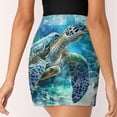 thumbnail image 5 of Wildlife Art Turtle Women's Shorts Non-Slip Single Pocket A-line Trouser Skirt Summer Shorts Casual Shorts for Women, 5 of 7