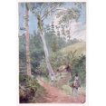 thumbnail image 2 of Berryman, William 18x24 Black Ornate Wood Framed with Double Matting Museum Art Print Titled - Plantain Walk, Jamaica, 2 of 4