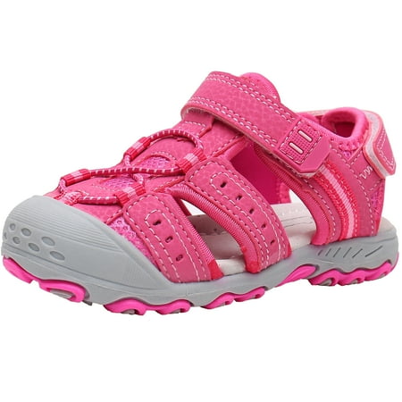 

Ahannie Boys & Girls Outdoor Sport Sandals Kids Closed Toe Beach Sandals Toddler Summer Sandals