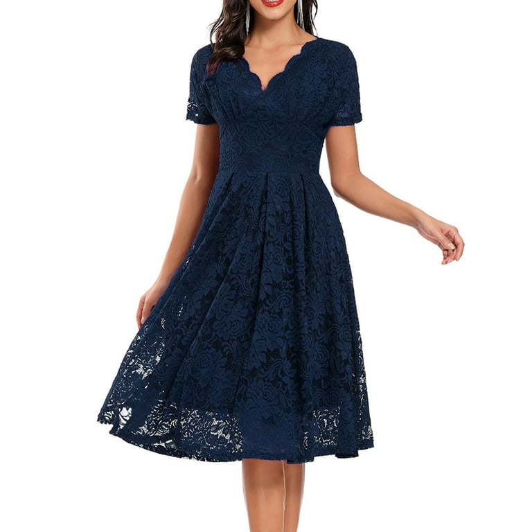 CAICJ98 Formal Dresses For Women Wedding Guest Women s Long Sleeve Wrap Semi Formal Velvet Mini Dress Party Winter Club Dress Blue L