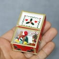 thumbnail image 3 of 1/12 Mini Wooden Sleigh Gift Box Model DIY Christmas Landscape Dollhouse Decor, 3 of 4
