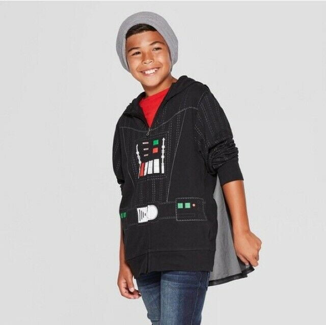 Boys Star Wars Darth Vader Villain Hooded Sweatshirt Black L Walmart Com Walmart Com